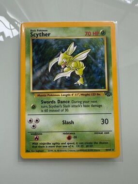 Scyther Holo Pokemon Card